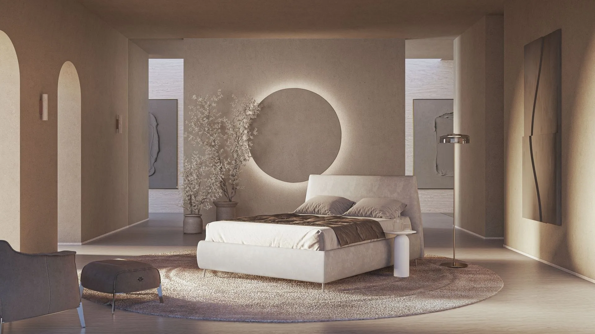 Camera da letto con letto Lanuit by Ergogreen