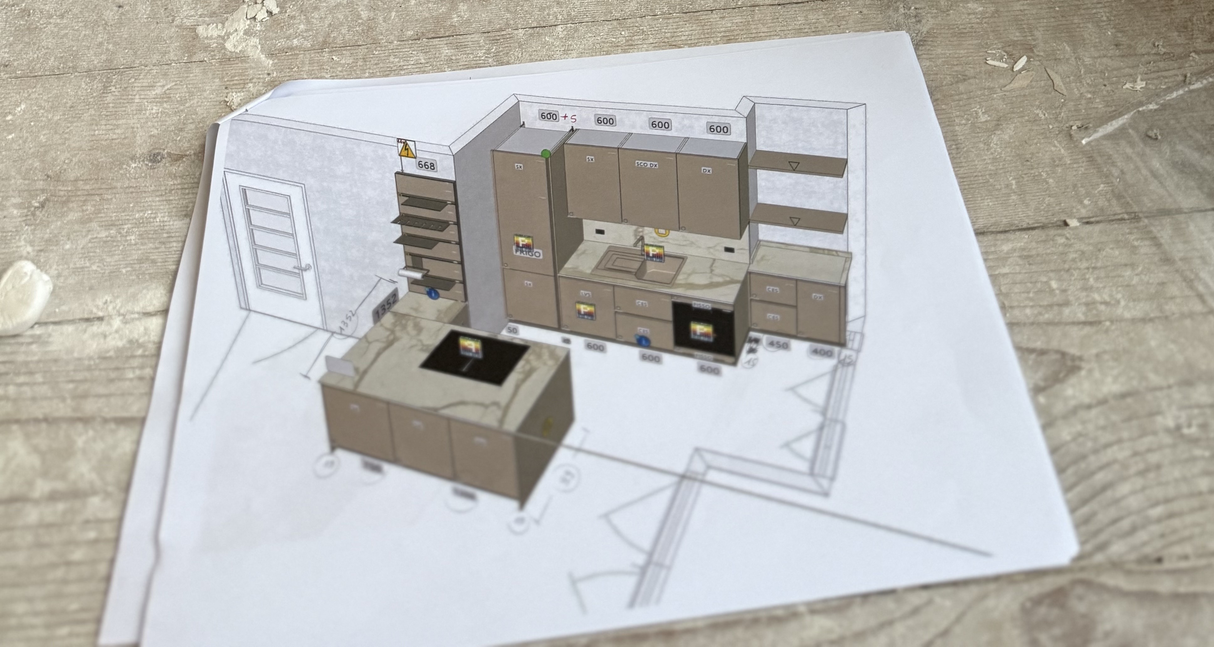 Supporto tecnico Pezzi Arredamenti in cantiere